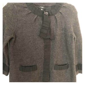 Ann Taylor front button sweater